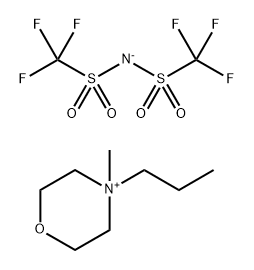 N-甲基,丙基吗啉双三氟甲磺酰亚胺盐, 696600-63-2, 结构式