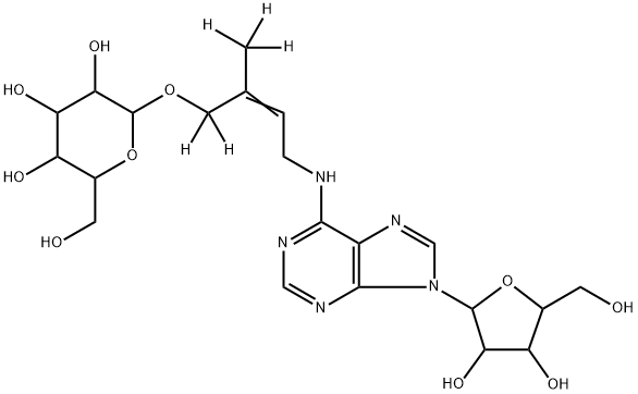 [2H5]trans-ZEATIN-O-GLUCOSIDE RIBOSIDE (D-ZROG) Structure