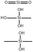 (ジメチコノール/メチルシラノール/シリカ)クロスポリマー 化学構造式