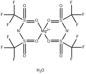 Magnesium  trifluoromethanesulfonimide  hydrate Struktur