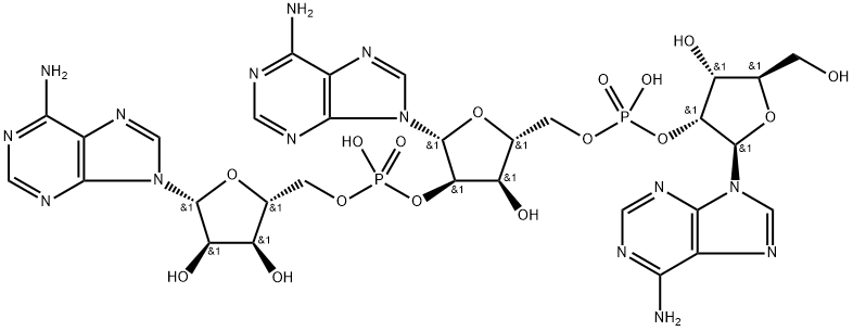 adenylyl-(2'-5')-adenylyl-(2'-5')adenosine 结构式