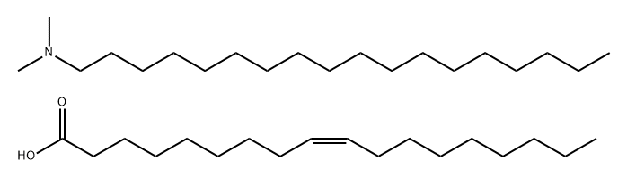 顺式-9-十八碳烯酸与N,N-二甲基十八胺的复合物, 70069-12-4, 结构式