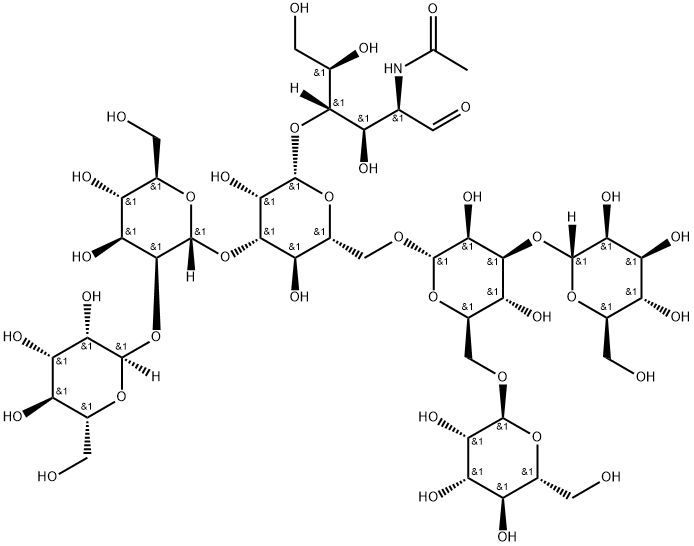 MAN6GLCNAC(I), 70158-31-5, 结构式