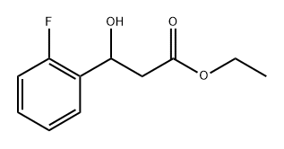 3-(2-氟苯基)-3-羟基丙酸乙酯, 70200-11-2, 结构式