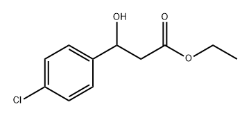 Benzenepropanoic acid, 4-chloro-β-hydroxy-, ethyl ester 结构式