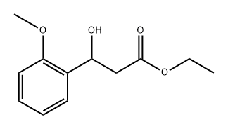 Benzenepropanoic acid, β-hydroxy-2-methoxy-, ethyl ester Struktur