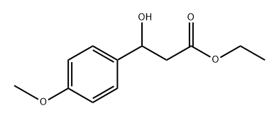 Ethyl 3-hydroxy-3-(4-methoxyphenyl)propanoate 结构式