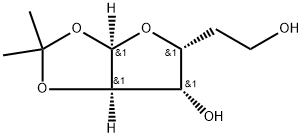 1-O,2-O-Isopropylidene-5-deoxy-α-D-glucofuranose Struktur