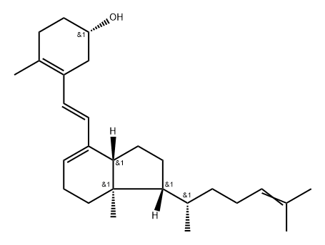 24-dehydroprevitamin D3 Struktur