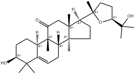 (10α,24S)-20,24-Epoxy-3,25-dihydroxy-9β-methyl-19-norlanost-5-en-11-one Structure