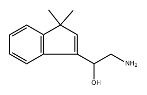 α-(アミノメチル)-1,1-ジメチル-1H-インデン-3-メタノール 化学構造式