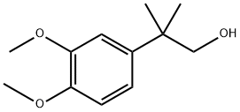 2-(3，4-dimethoxyphenyl)-2-methylpropan-1-ol 结构式