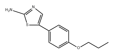 5-(4-Propoxyphenyl)thiazol-2-amine 结构式
