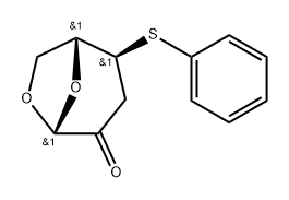 71021-06-2 .beta.-D-erythro-Hexopyranos-2-ulose, 1,6-anhydro-3-deoxy-4-S-phenyl-4-thio-