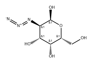 2-AZIDO-2-DEOXY-Α-D-GALACTOPYRANOSE 结构式