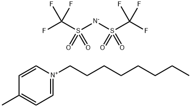 N-辛基 -4-甲基吡啶双三氟甲磺酰亚胺盐, 712355-04-9, 结构式