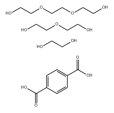 1,4-Benzenedicarboxylic acid, polymer with 1,2-ethanediol, 2,2'-[1,2-ethanediylbis(oxy)]bis[ethanol] and 2,2'-oxybis[ethanol] Structure