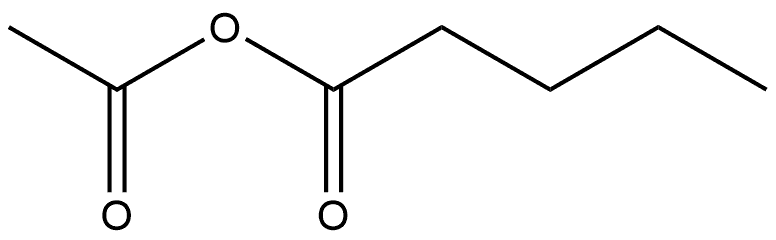 Pentanoic acid, anhydride with acetic acid Struktur
