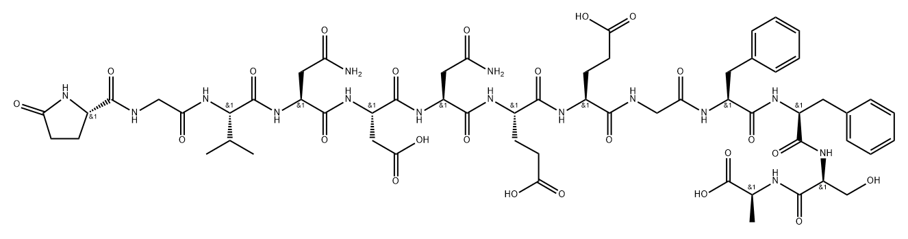 fibrinopeptide B, des-Arg(14)- Structure