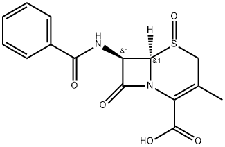 [6R-(6α,7β)]-7-(BenzoylaMino)-3-Methyl-8-oxo-5-thia-1-azabicyclo[4.2.0]oct-2-ene-2-carboxylic Acid 5-Oxide Structure