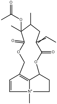 Senecionanium, 12-(acetyloxy)-3,8-didehydro-4-methyl-11,16-dioxo-, (12β,15E)- (9CI) Structure