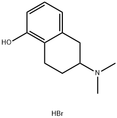 6-(dimethylamino)-5,6,7,8-tetrahydronaphthalen-1-ol hydrobromide Struktur