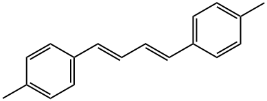 Benzene, 1,1'-(1E,3E)-1,3-butadiene-1,4-diylbis[4-methyl- Struktur