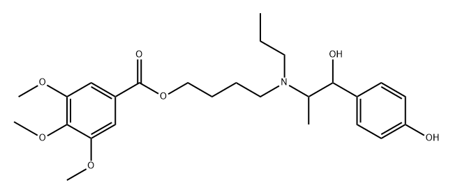 4-[[2-Hydroxy-2-(4-hydroxyphenyl)-1-methylethyl]propylamino]butyl=3,4,5-trimethoxybenzoate|