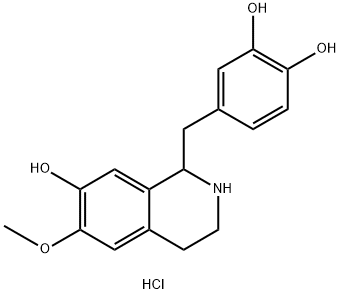 6-O-Methylnorlaudanosoline Hydrochloride 结构式
