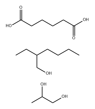 Hexanedioic acid, polymer with 1,2-propanediol, 2-ethyl-1-hexanol-terminated Structure