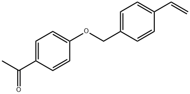 1-[4-[(4-Ethenylphenyl)methoxy]phenyl]ethanone Struktur
