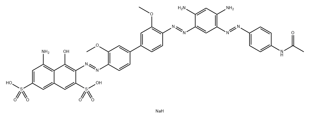 C.I. Direct Black 20, disodium salt Structure
