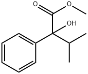 Benzeneacetic acid, α-hydroxy-α-(1-methylethyl)-, methyl ester Struktur