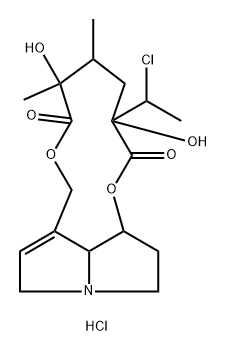 Senecionan-11,16-dione, 20-chloro-15,20-dihydro-12,15-dihydroxy-, hydrochloride, (15α,20R)- (9CI) Structure