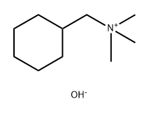 N,N,N TRIMETHYL CYCLOHEXYL METHYL AMMONIUM HYDROXIDE AQ 化学構造式