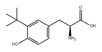 3-t-butyl-L-tyrosine 结构式