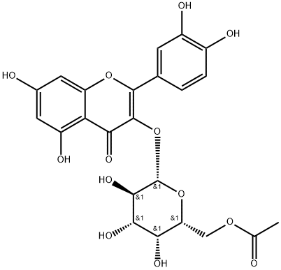 6''-Acetylhyperin Struktur