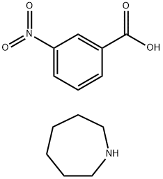 3-Nitrobenzoic acid perhydroazepine, addykt Struktur