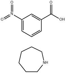 3-Nitrobenzoic acid perhydroazepine, addykt 化学構造式