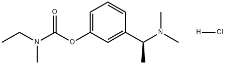 Rivastigmine hydrochloride 化学構造式