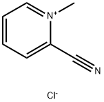Pyridinium, 2-cyano-1-methyl-, chloride (1:1) Structure