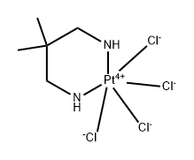 tetrachloro(2,2-dimethyl-1,3-propanediamine-N,N')platinum Struktur