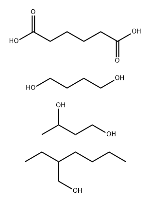 Α,Ω-二-2-乙基己基-[1,6-己二酸、(1,3-丁二醇、1,4-丁二醇)]的共聚物, 73018-25-4, 结构式