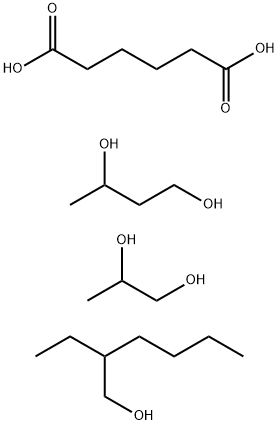 Hexanedioic acid, polymer with 1,3-butanediol and 1,2 -propanediol, 2-ethylhexyl ester 结构式