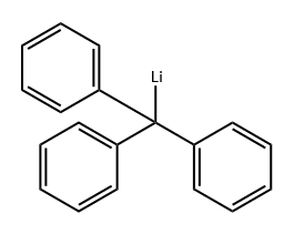 Triphenylmethane lithium salt Struktur