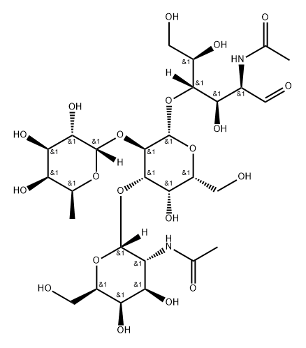 血型A型四糖II型, 73361-87-2, 结构式