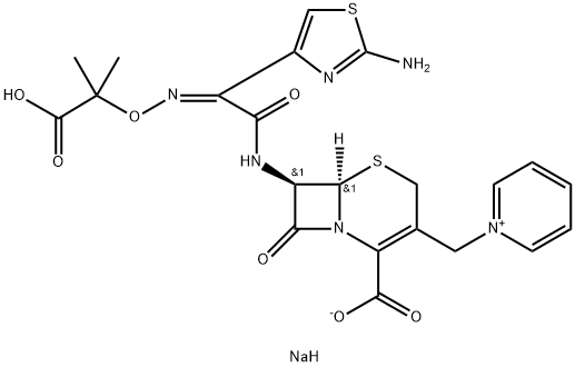 Ceftazidime sodium Struktur