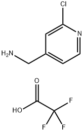 4-Pyridinemethanamine, 2-chloro-, 2,2,2-trifluoroacetate (1:) 结构式