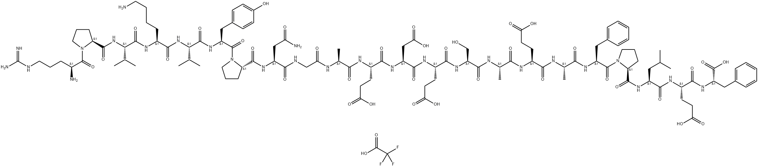 Adrenocorticotropic Hormone (ACTH) (18-39), human (TFA) Structure