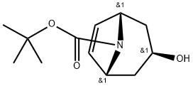 (1R,3R,5S)-3-羟基-8-氮杂双环[3.2.1]辛-6-烯-8-羧酸叔丁酯, 737756-18-2, 结构式